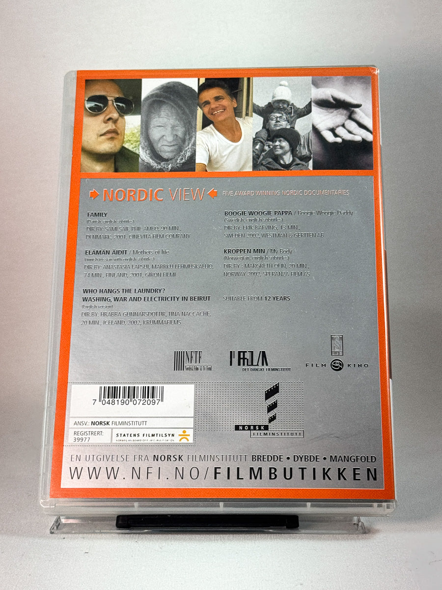 Bakside av cover til Nordic View, brukt original DVD hos Brukbar Film