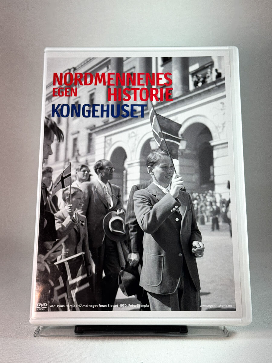 Forside av cover til Nordmennenes egen historie: Kongehuset, brukt DVD hos Brukbar Film