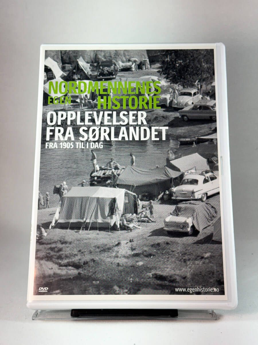 Forside av cover til Nordmennenes egen historie: Opplevelser fra Sørlandet, brukt original DVD hos Brukbar Film