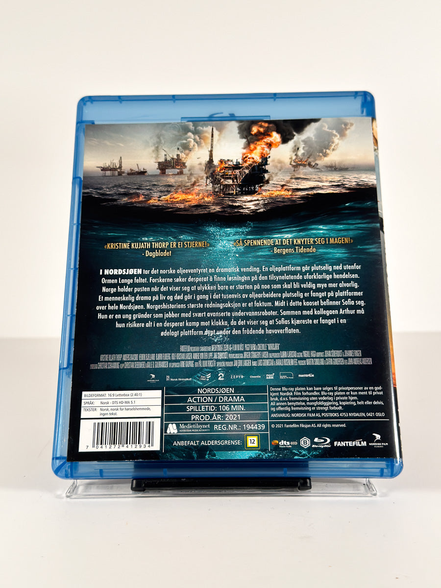 Bakside av cover til Nordsjøen på Blu-ray