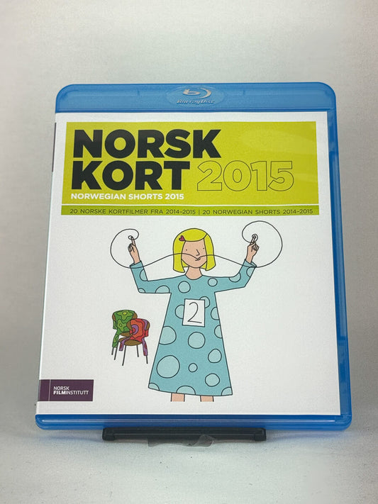Forside av Blu-ray-cover til Norsk Kort 2015 – brukt samling av norske kortfilmer på Blu-ray, kjøp hos Brukbar Film