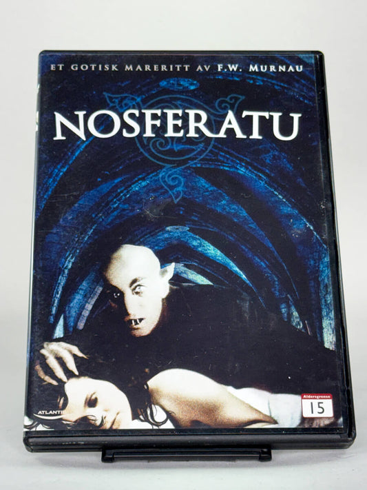 Forside av DVD-cover til Nosferatu – klassisk gotisk skrekkfilm på brukt DVD, tilgjengelig hos Brukbar Film