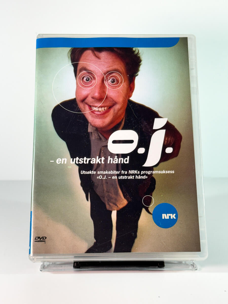 Forside av cover til O.J. – en utstrakt hånd, bruktfilm på DVD hos Brukbar Film