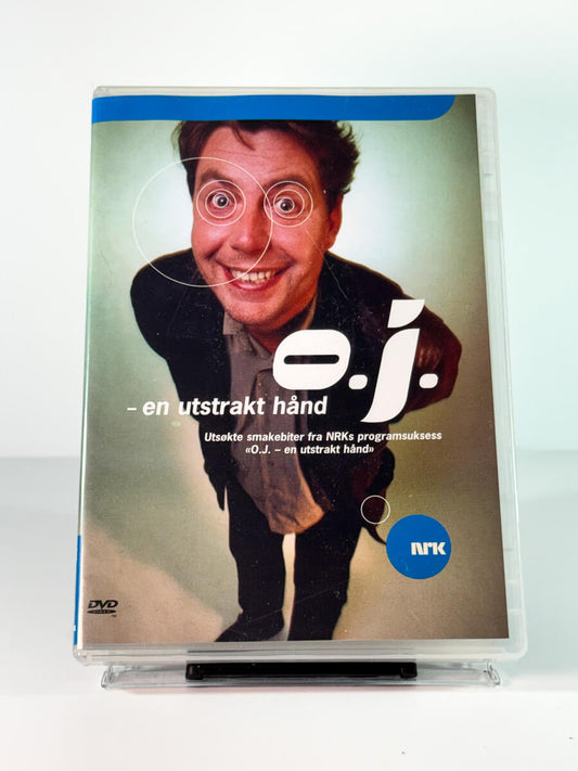 Forside av cover til O.J. – en utstrakt hånd, bruktfilm på DVD hos Brukbar Film