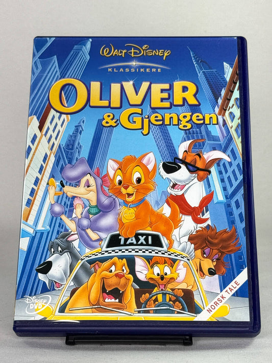 DVD-forside til filmen Oliver & Gjengen
Originalt cover brukt for produktbilde i nettbutikken Brukbar Film