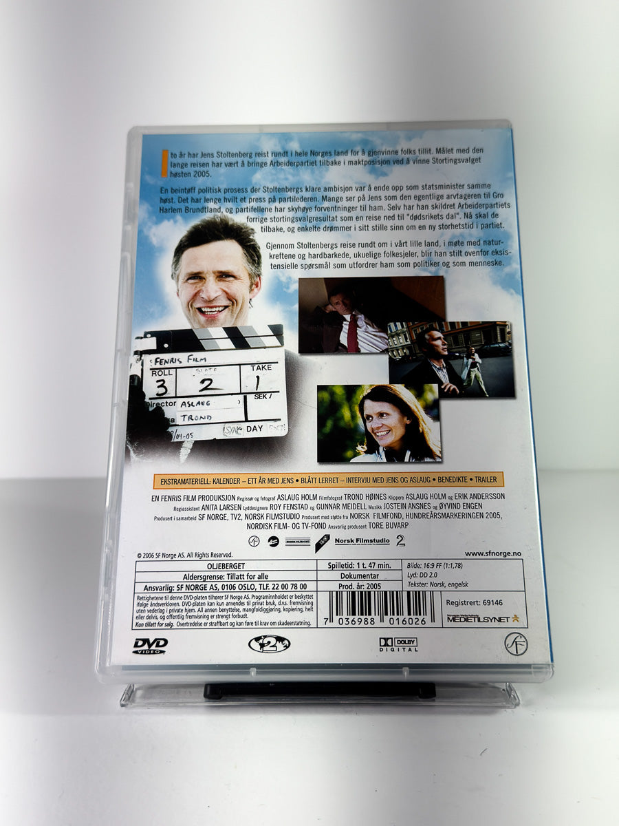 Bakside av cover til Oljeberget på DVD