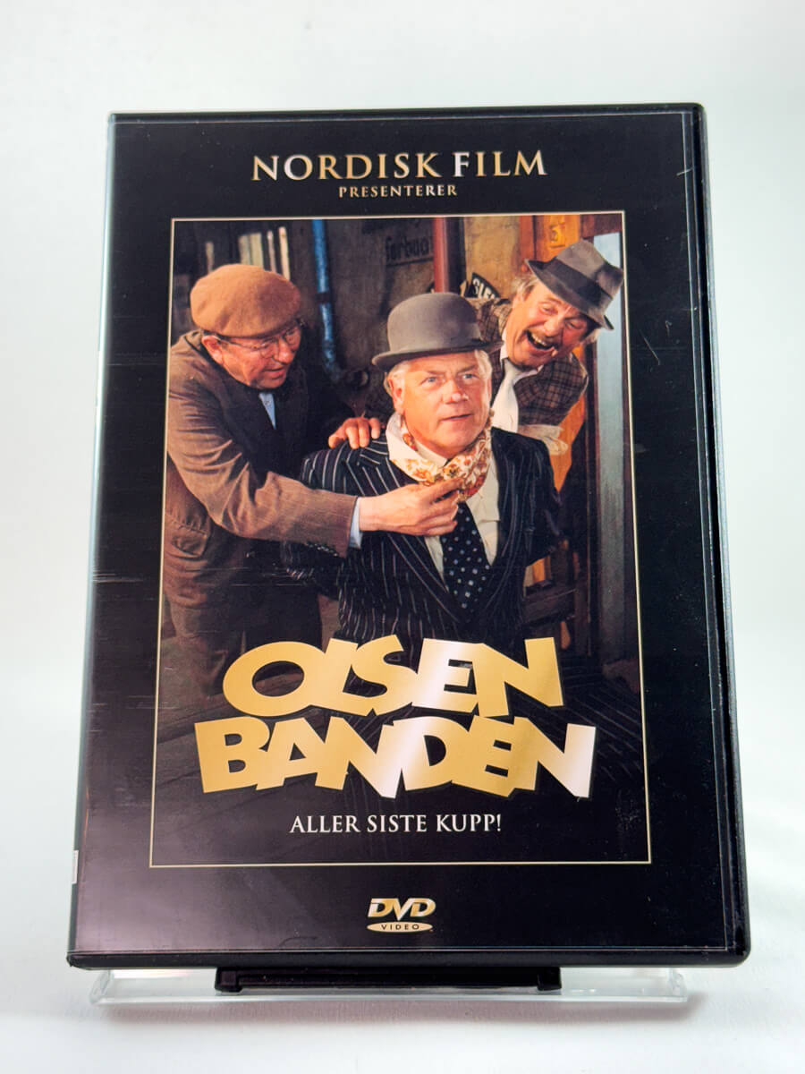 Forside av DVD-cover til Olsenbanden – Aller siste kupp!, bruktfilm hos nettbutikken Brukbar Film