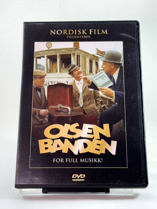 Forside av DVD-cover til Olsenbanden – For full musikk!, bruktfilm hos nettbutikken Brukbar Film