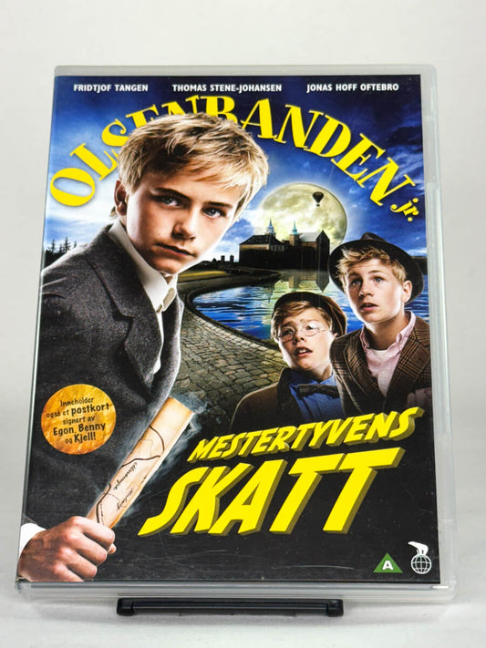 DVD-forside til filmen Olsenbanden Jr. - Mestertyvens skatt
Originalt cover brukt for produktbilde i nettbutikken Brukbar Film