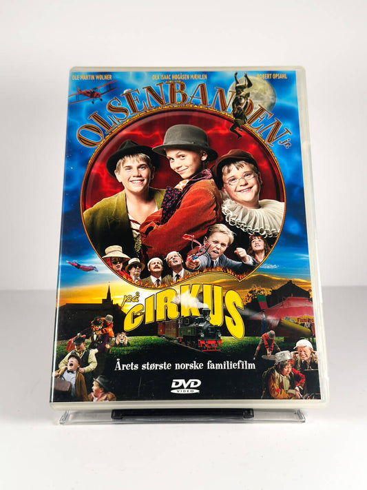 Forside av cover til Olsenbanden jr. på cirkus på DVD