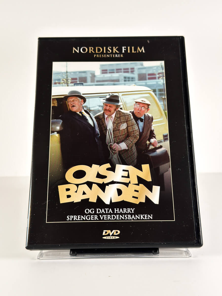 Forside av cover til Olsenbanden og Data Harry sprenger verdensbanken på DVD