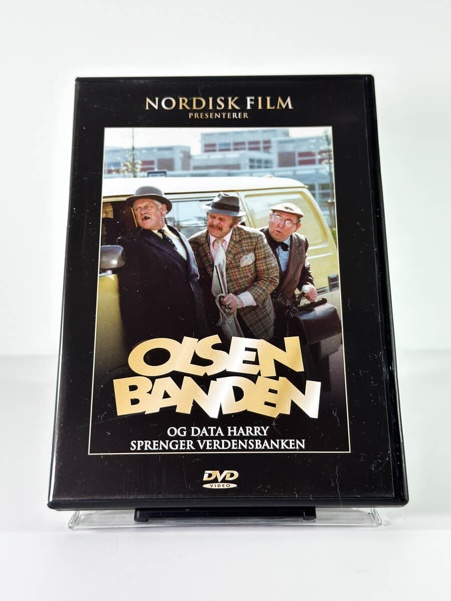 Forside av cover til Olsenbanden og Data Harry sprenger Verdensbanken på DVD