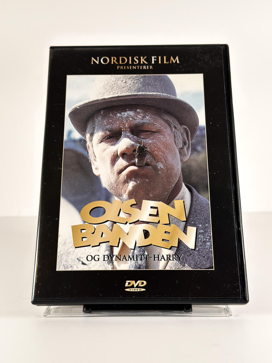 Forside av cover til Olsenbanden og Dynamitt-Harry på DVD