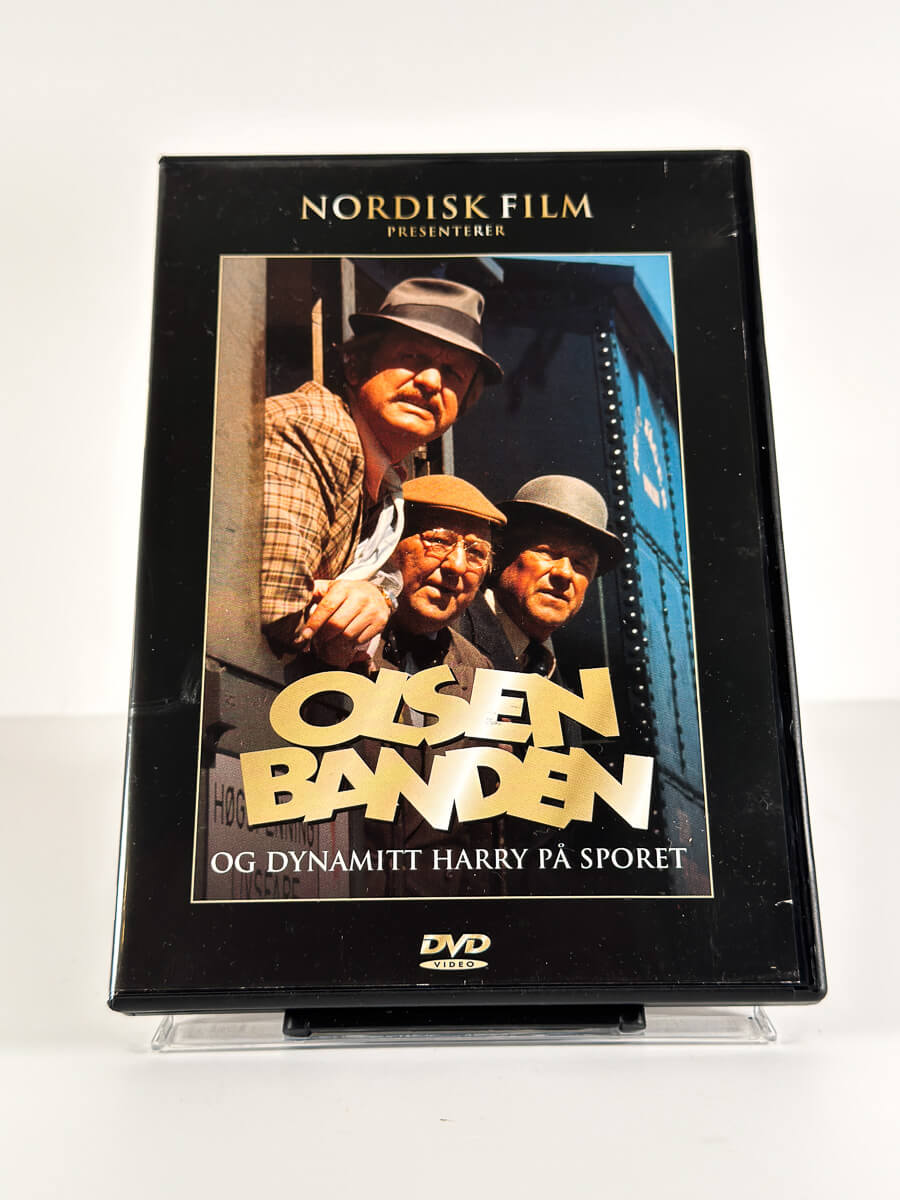 Forside av cover til Olsenbanden og Dynamitt-Harry på sporet på DVD
