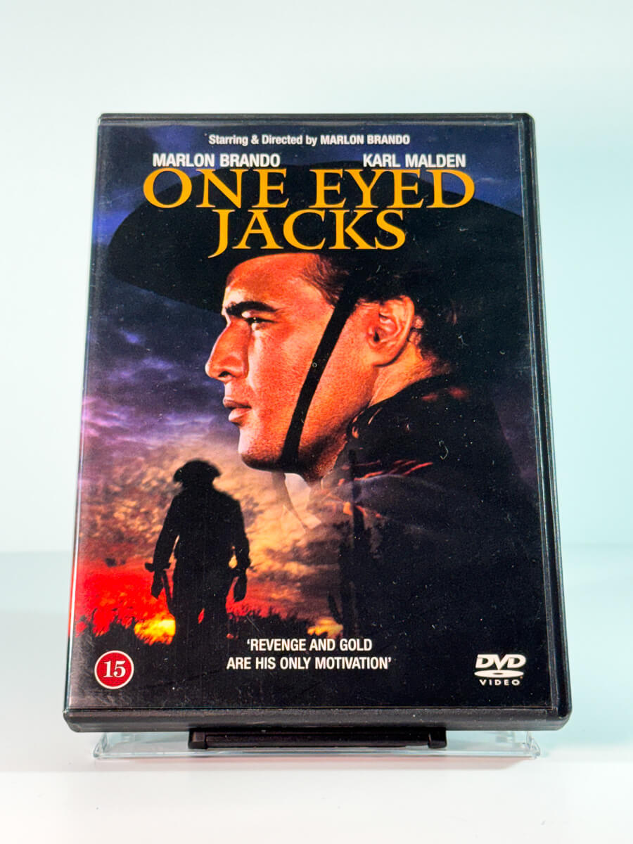 Forside av cover til One Eyed Jacks, brukt DVD hos Brukbar Film