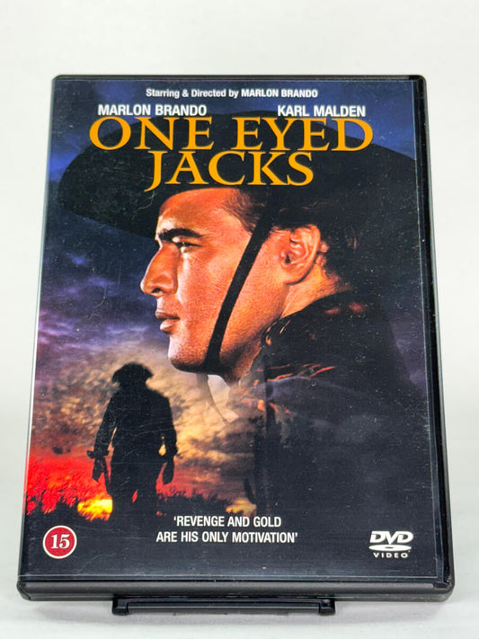 DVD-forside til filmen One Eyed Jacks
Originalt cover brukt for produktbilde i nettbutikken Brukbar Film