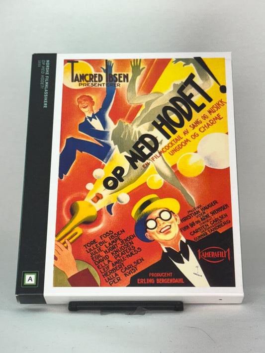 Forside av Blu-ray-cover til Op med hodet! – brukt norsk klassiker på Blu-ray, tilgjengelig hos Brukbar Film