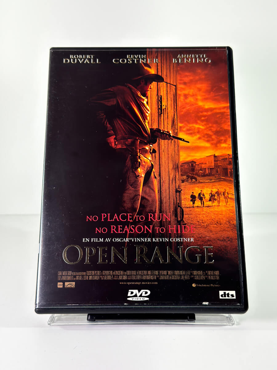 Forside av cover til Open Range på DVD