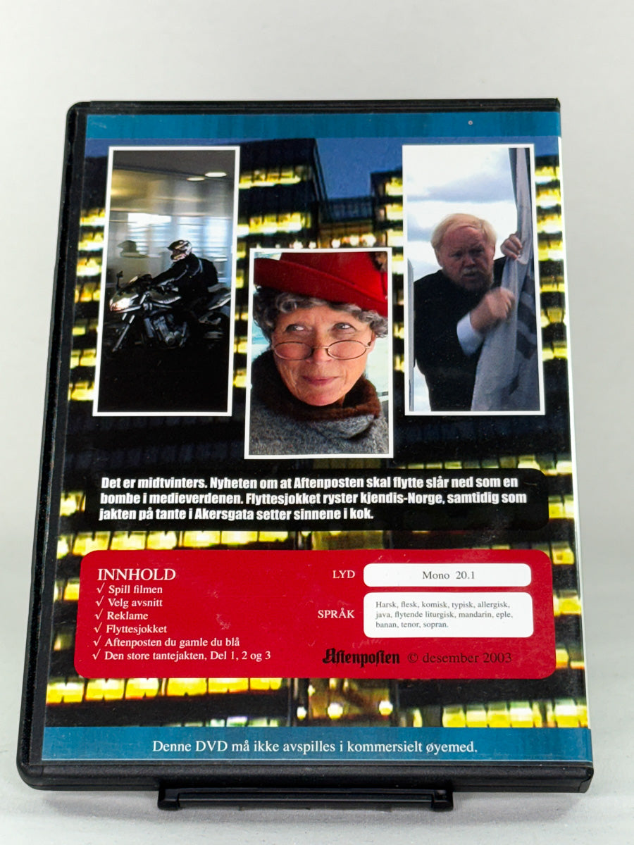 DVD-bakside til filmen Operasjon Flyttefot
Baksiden viser info, spesifikasjoner og eventuell ekstratekst – produktbilde fra nettbutikken Brukbar Film