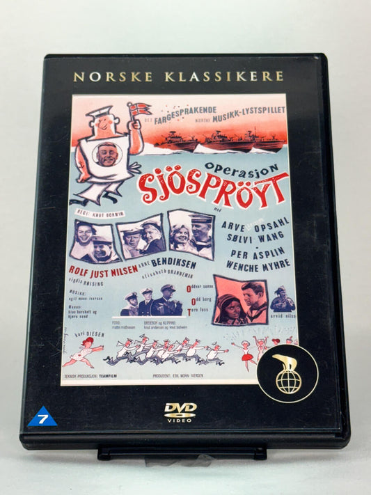 DVD-cover-forside til filmen Operasjon Sjøsprøyt – Brukt DVD fra nettbutikken Brukbar Film