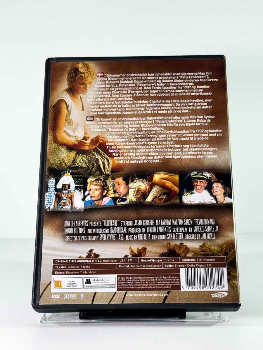Bakside av cover til Orkanen, brukt original DVD hos Brukbar Film