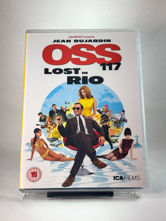Forside av cover til OSS 117: Lost in Rio, brukt DVD hos Brukbar Film