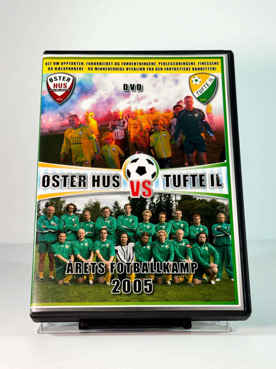 Forside av cover til Øster Hus vs Tufte IL – Årets fotballkamp 2005, brukt original DVD hos Brukbar Film