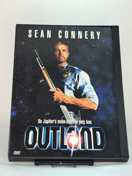 Forside av DVD-cover til Outland, bruktfilm på DVD hos Brukbar Film