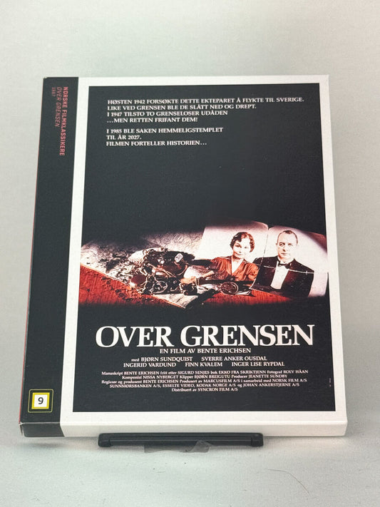 Forside av Blu-ray-cover til Over grensen – brukt norsk krigsdrama på Blu-ray, tilgjengelig hos Brukbar Film
