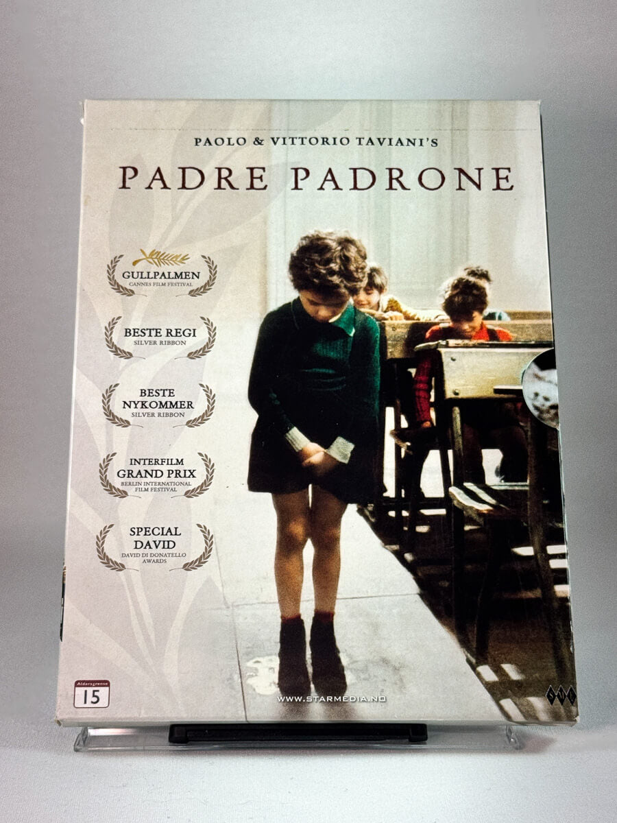 Forside av cover til Padre Padrone, bruktfilm på DVD hos Brukbar Film