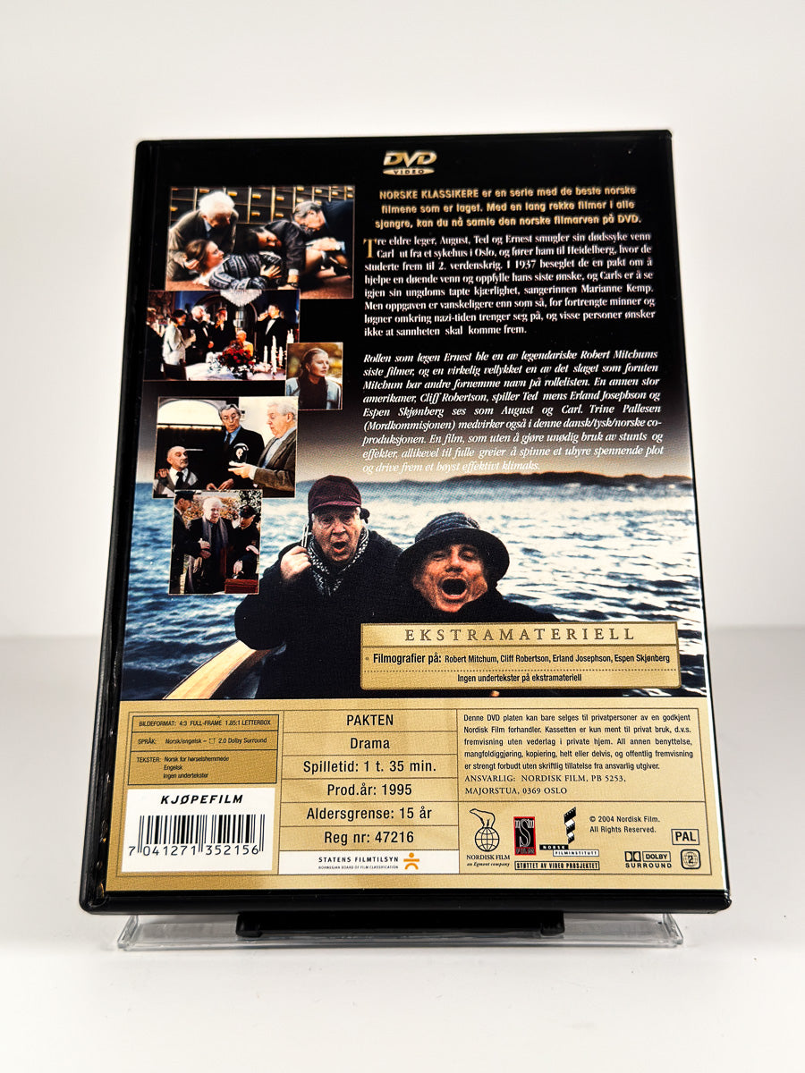 Bakside av cover til Pakten på DVD