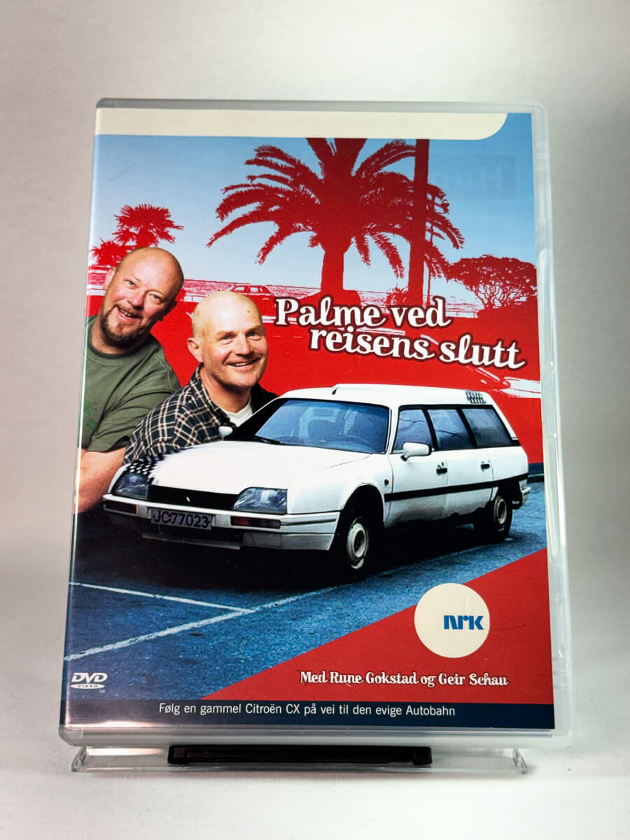 Forside av filmcover til Palme ved reisens slutt, brukt DVD med NRK-serie hos Brukbar Film