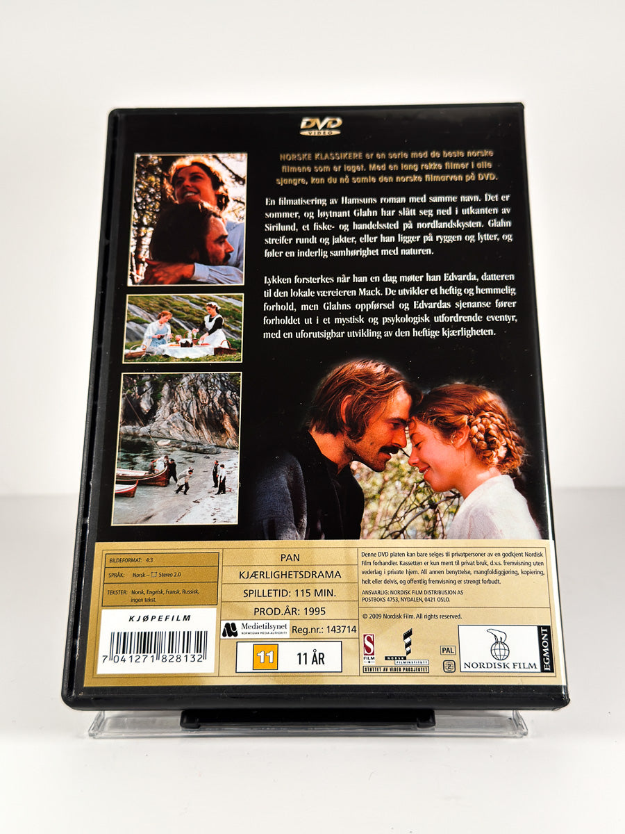 Bakside av cover til Pan på DVD