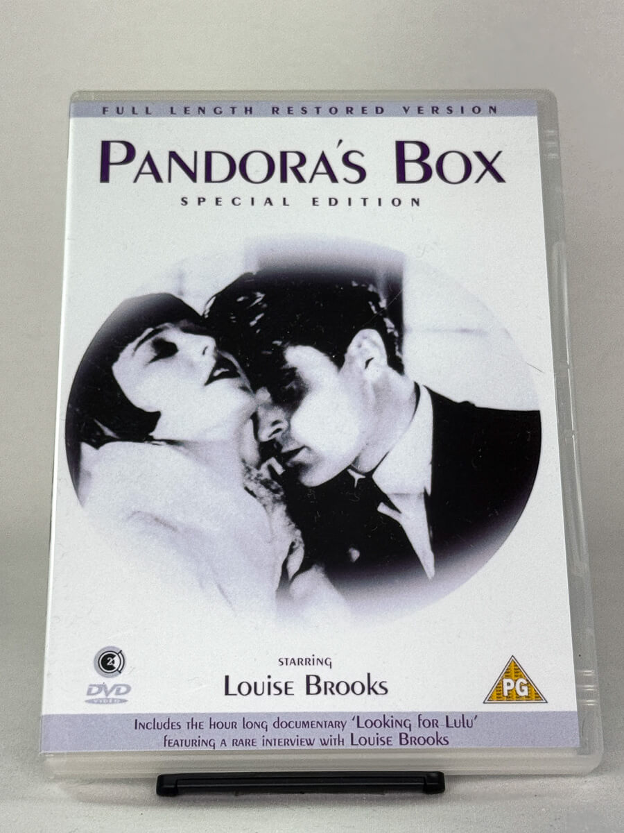 Forside av DVDcover til Pandora’s Box – brukt klassikerfilm på DVD fra Brukbar Film