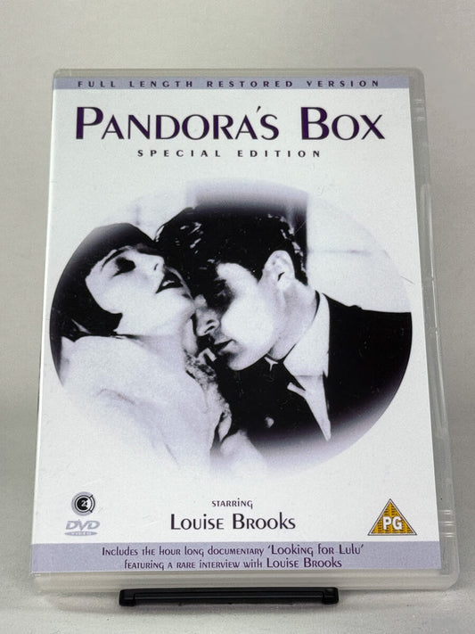 Forside av DVDcover til Pandora’s Box – brukt klassikerfilm på DVD fra Brukbar Film