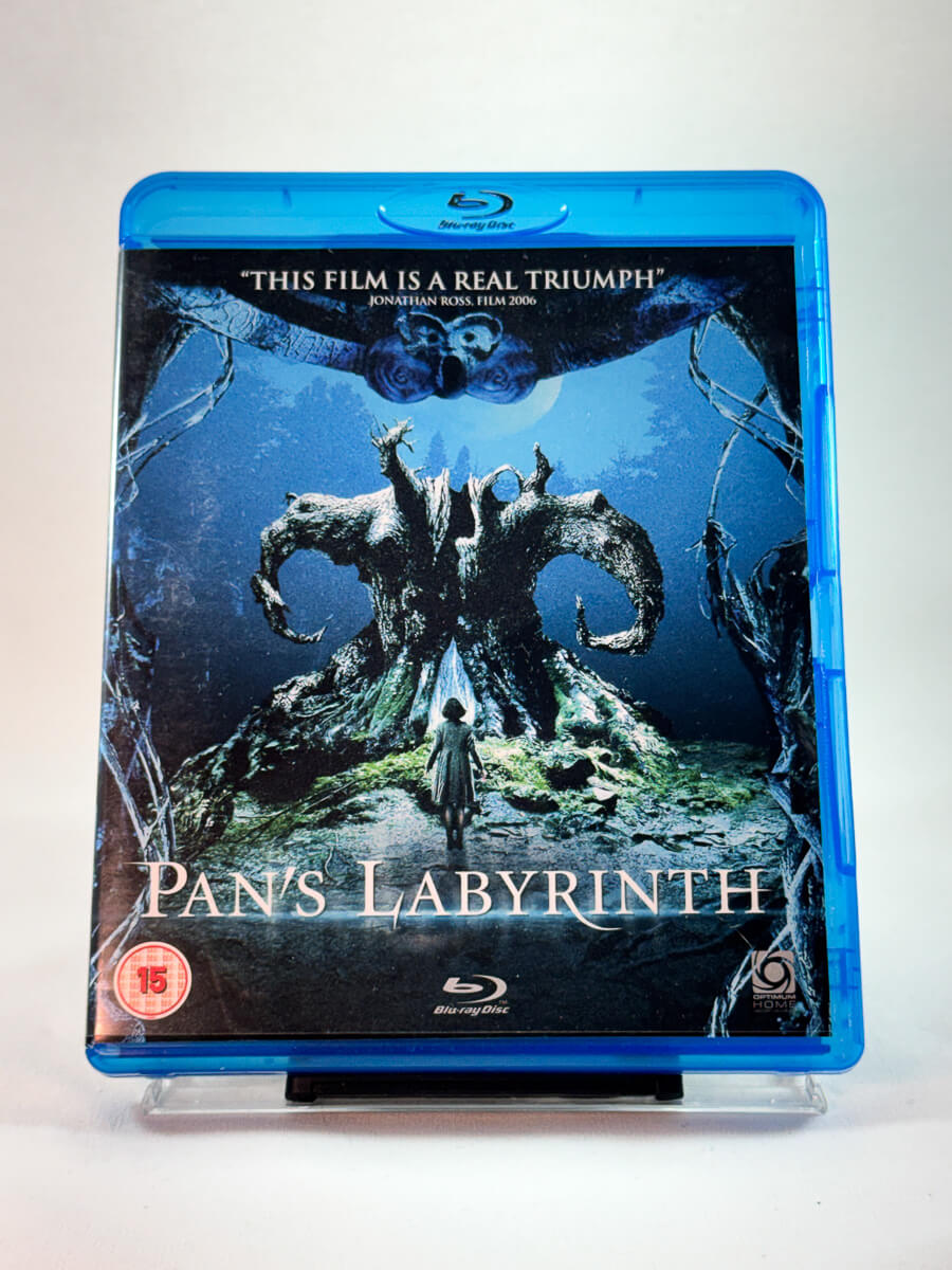Pan’s Labyrinth – forside av Blu-ray-cover, mørk fantasyklassiker av Guillermo del Toro, bruktfilm hos Brukbar Film