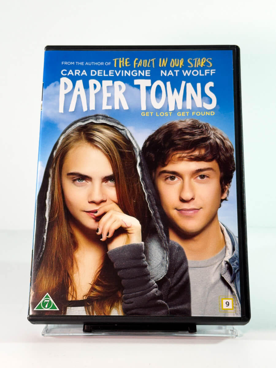 Forside av cover til paper towns, brukt DVD hos Brukbar Film