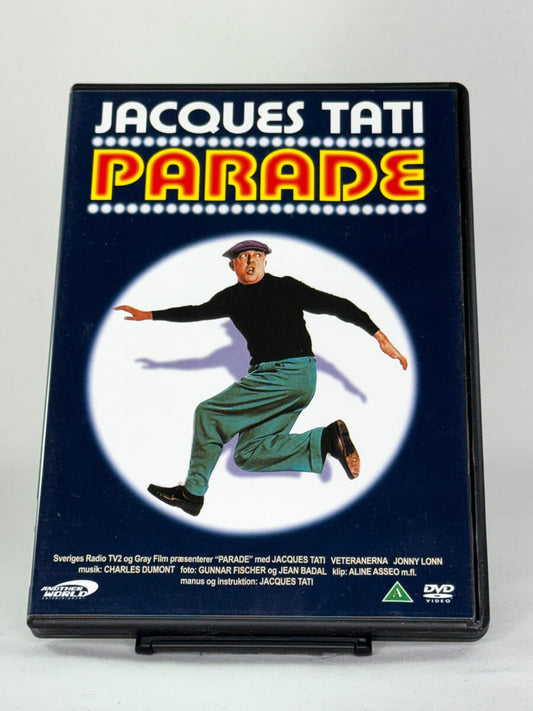 Forsidebilde av DVD-cover til Parade – Jacques Tatis unike filmopplevelse, brukt film hos Brukbar Film
