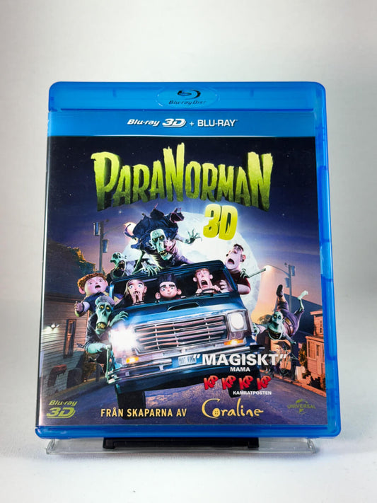 Forside av DVD-cover til ParaNorman (Blu-ray 3D), bruktfilm hos nettbutikken Brukbar Film
