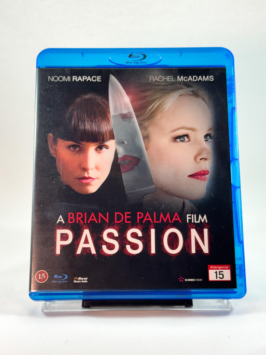 Forside av Blu-ray-cover til Passion, brukt Blu-ray hos Brukbar Film