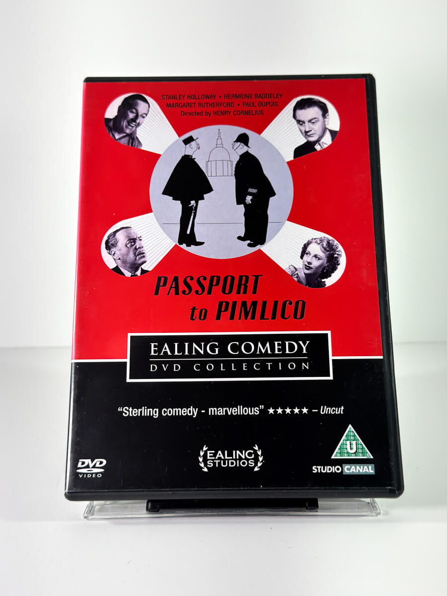 Forside av cover til Passport to Pimlico på DVD