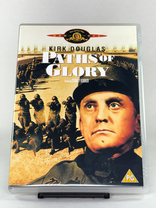 Forside av DVDcover til Paths of Glory – brukt Stanley Kubrick-klassiker på DVD fra Brukbar Film