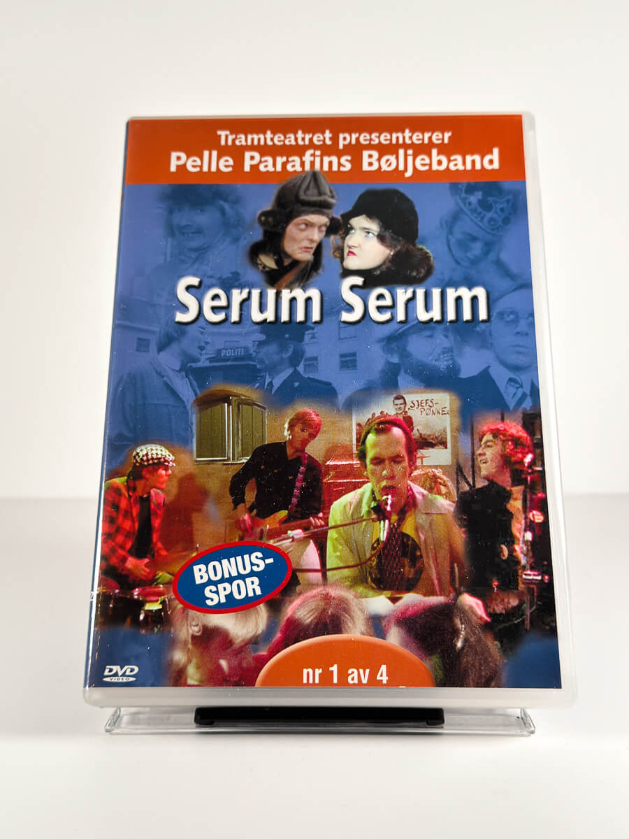 Forside av cover til Pelle Parafins Bøljeband – Serum Serum på DVD