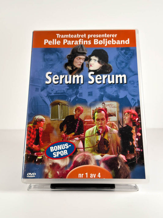 Forside av cover til Pelle Parafins Bøljeband – Serum Serum på DVD