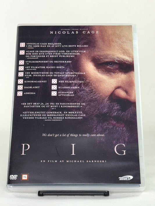 DVD-cover-forside til filmen Pig – Brukt DVD fra nettbutikken Brukbar Film
