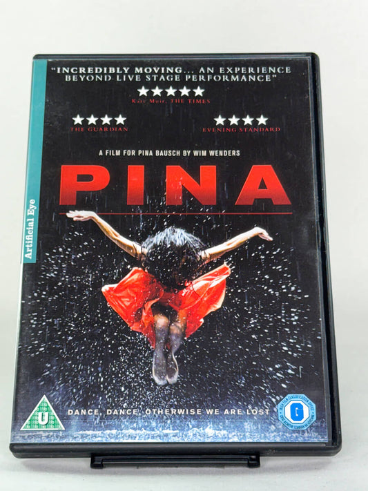 Forside av DVD-cover til Pina – brukt kunstfilm/dokumentar på DVD fra Brukbar Film