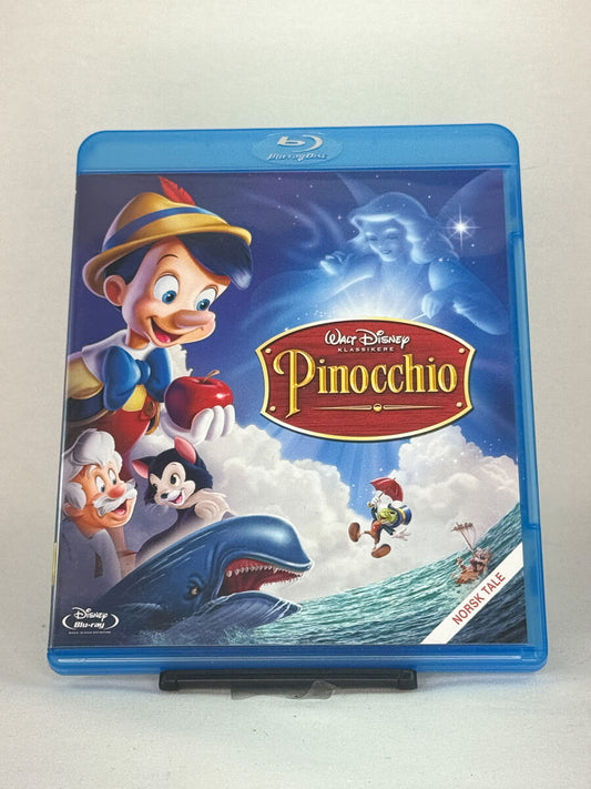 Forside av Blu-ray-cover til Pinocchio – tidløs Disney klassiker, brukt Blu-ray fra Brukbar Film