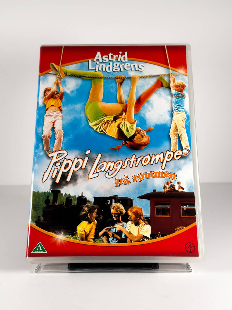 Forside av cover til Pippi Langstrømpe på rømmen på DVD