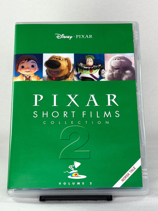DVD-forside til filmen Pixar Short Films Collection: Volume 2
Originalt cover brukt for produktbilde i nettbutikken Brukbar Film