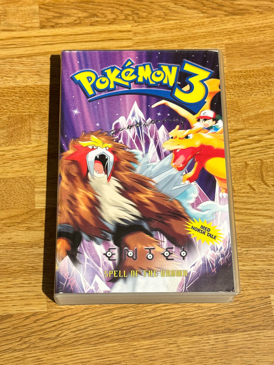 Forside av cover til Pokémon 3 – Spell of the Unown på VHS